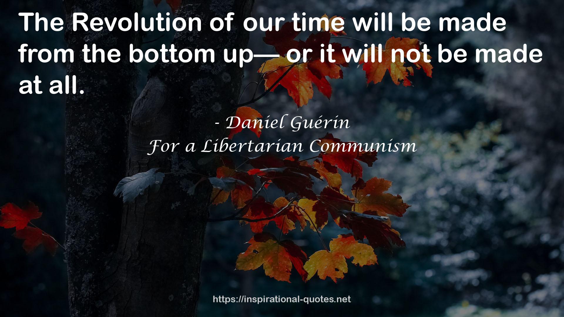 For a Libertarian Communism QUOTES