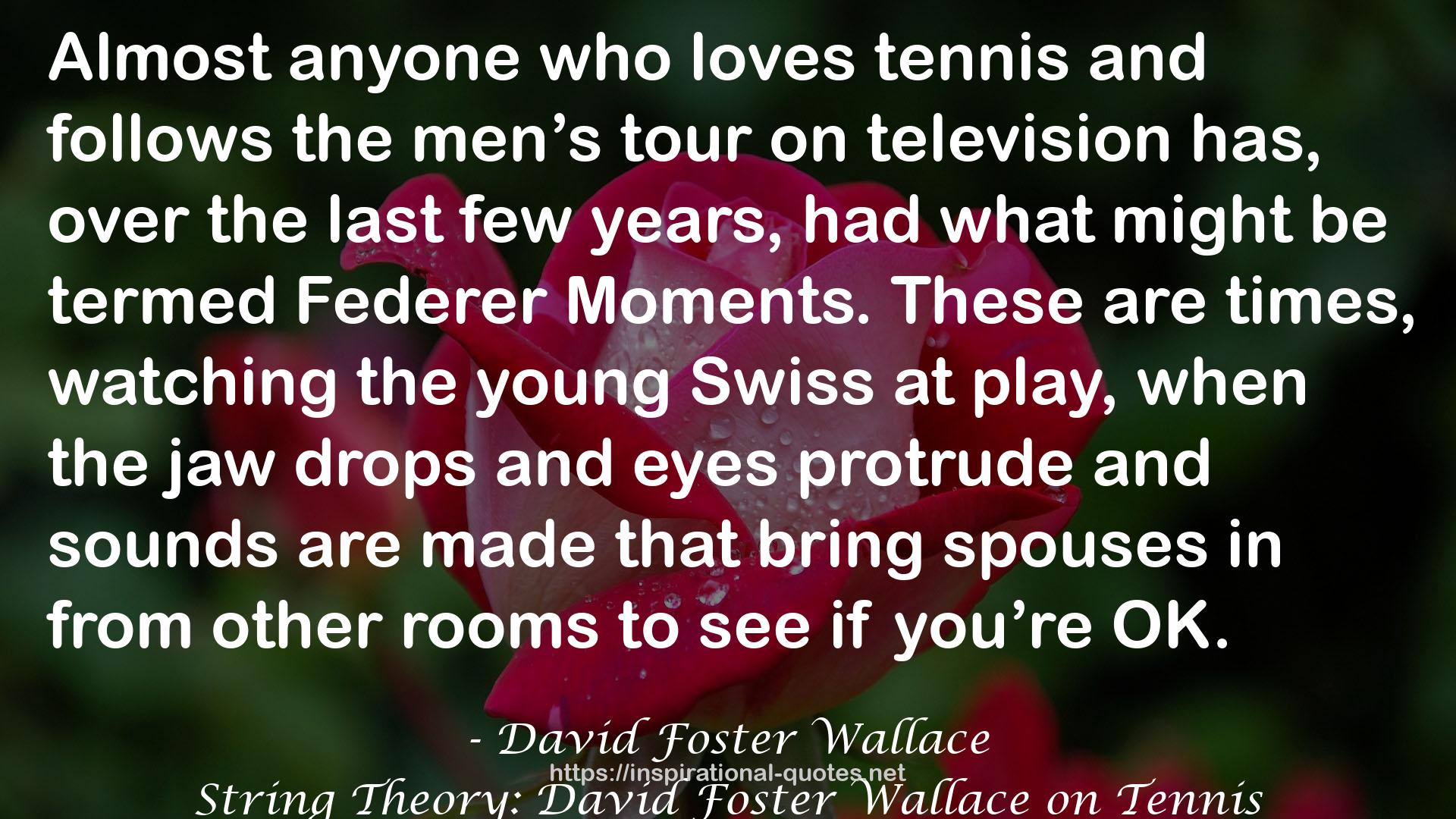 Federer  QUOTES