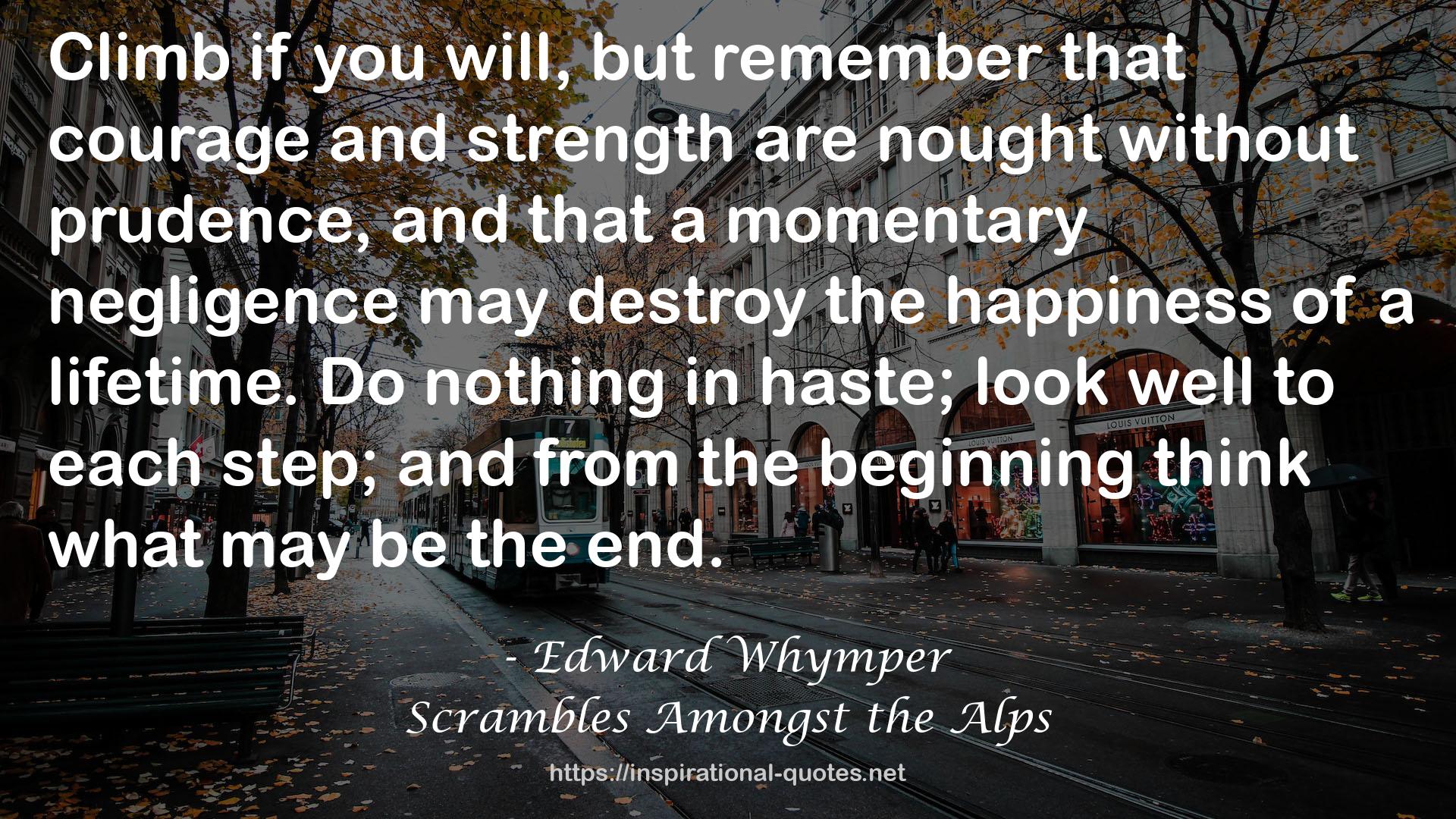 Scrambles Amongst the Alps QUOTES