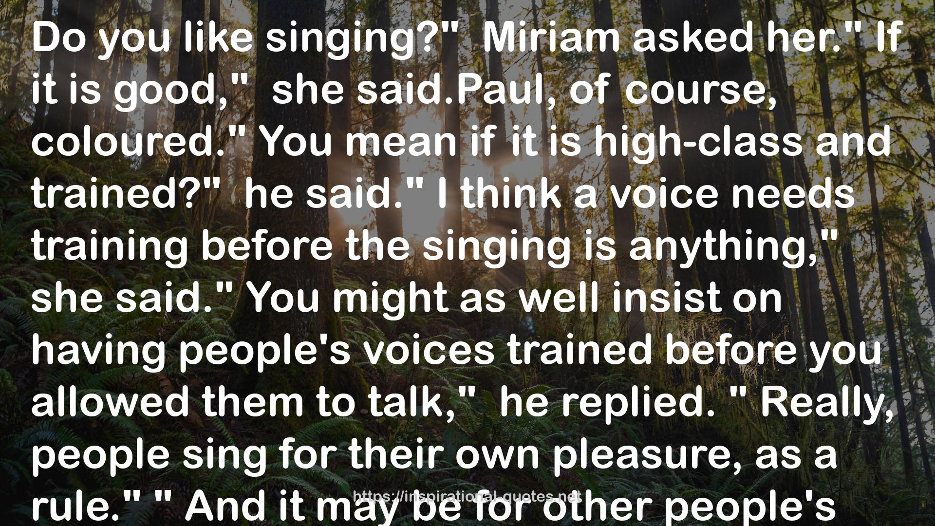 Miriam  QUOTES