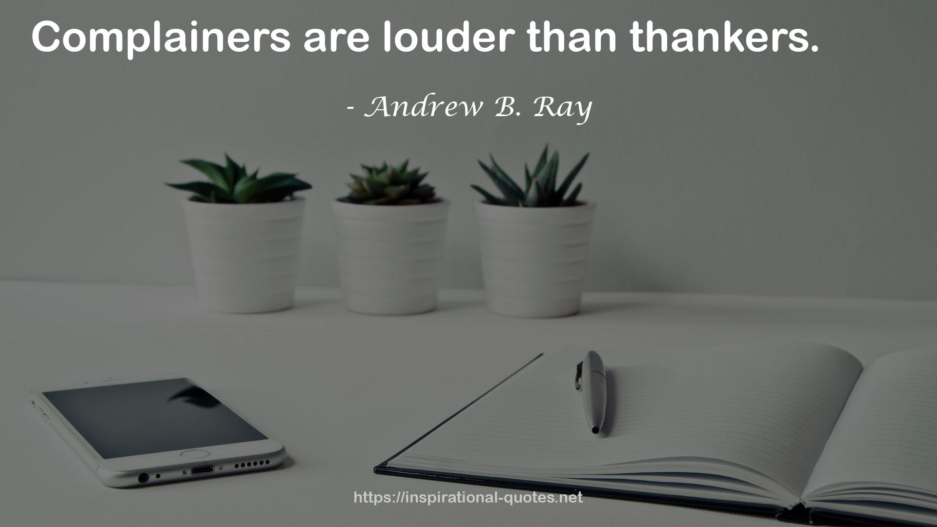 Andrew B. Ray QUOTES