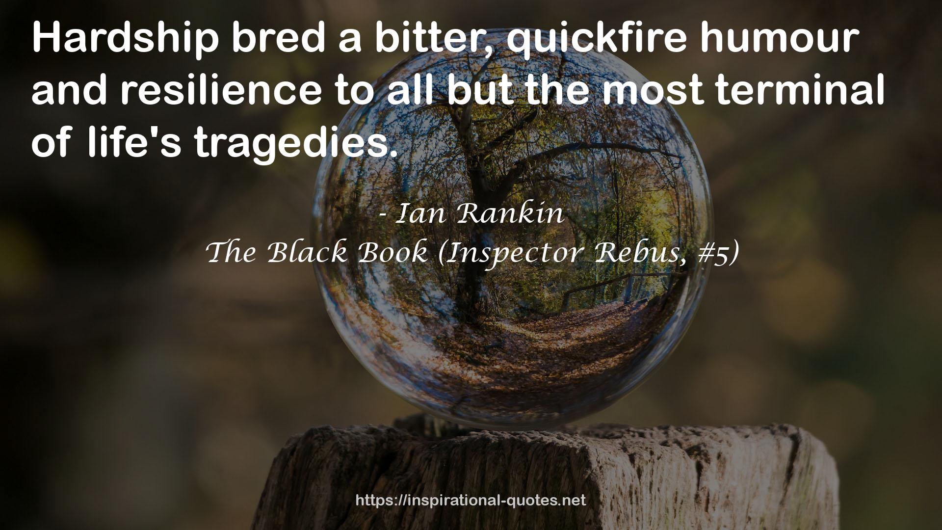 The Black Book (Inspector Rebus, #5) QUOTES