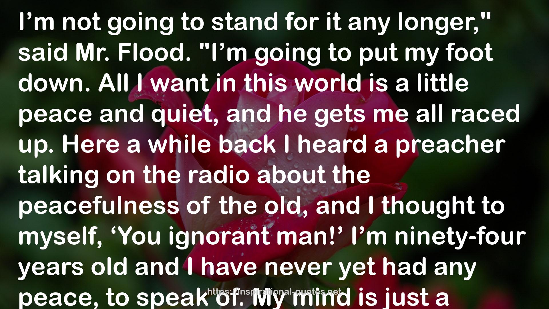 Old Mr. Flood QUOTES