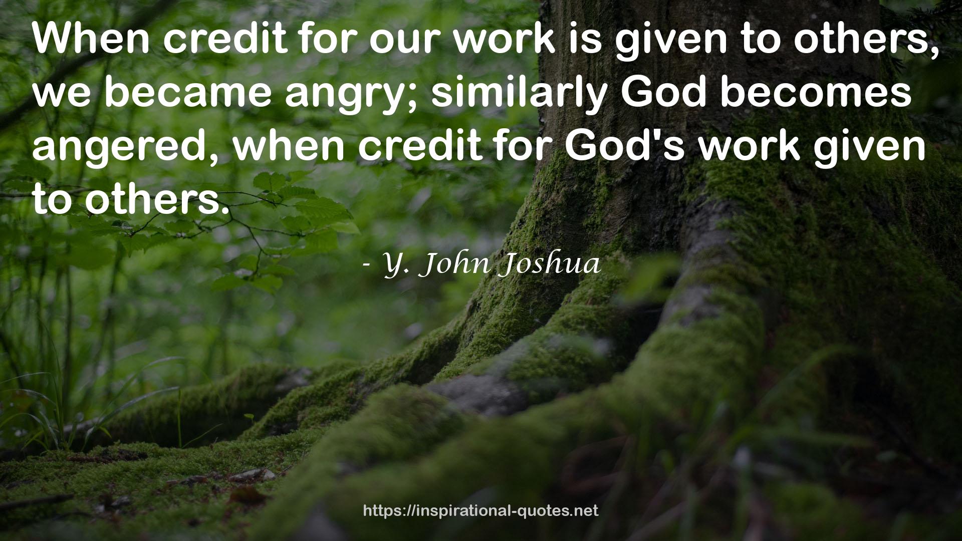 Y. John Joshua QUOTES