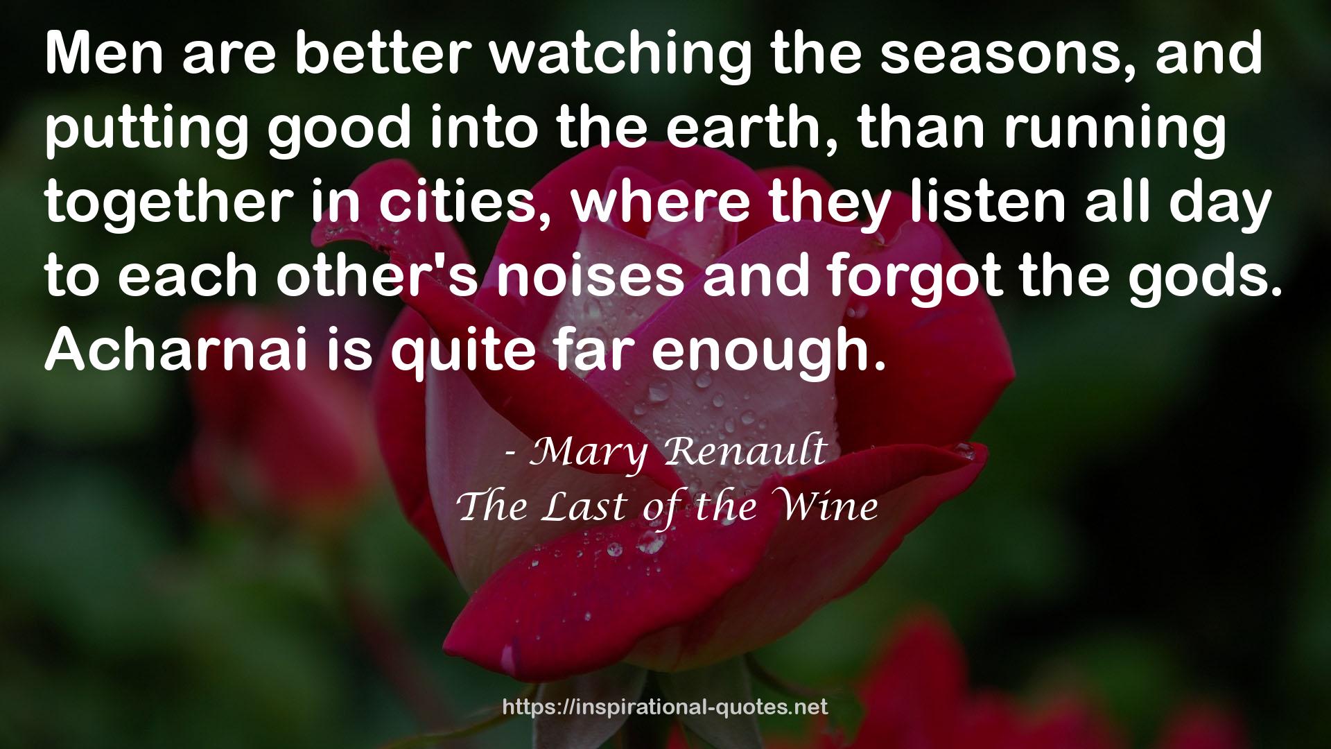 Mary Renault QUOTES