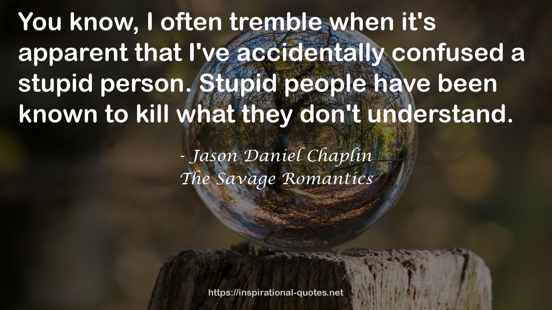 The Savage Romantics QUOTES