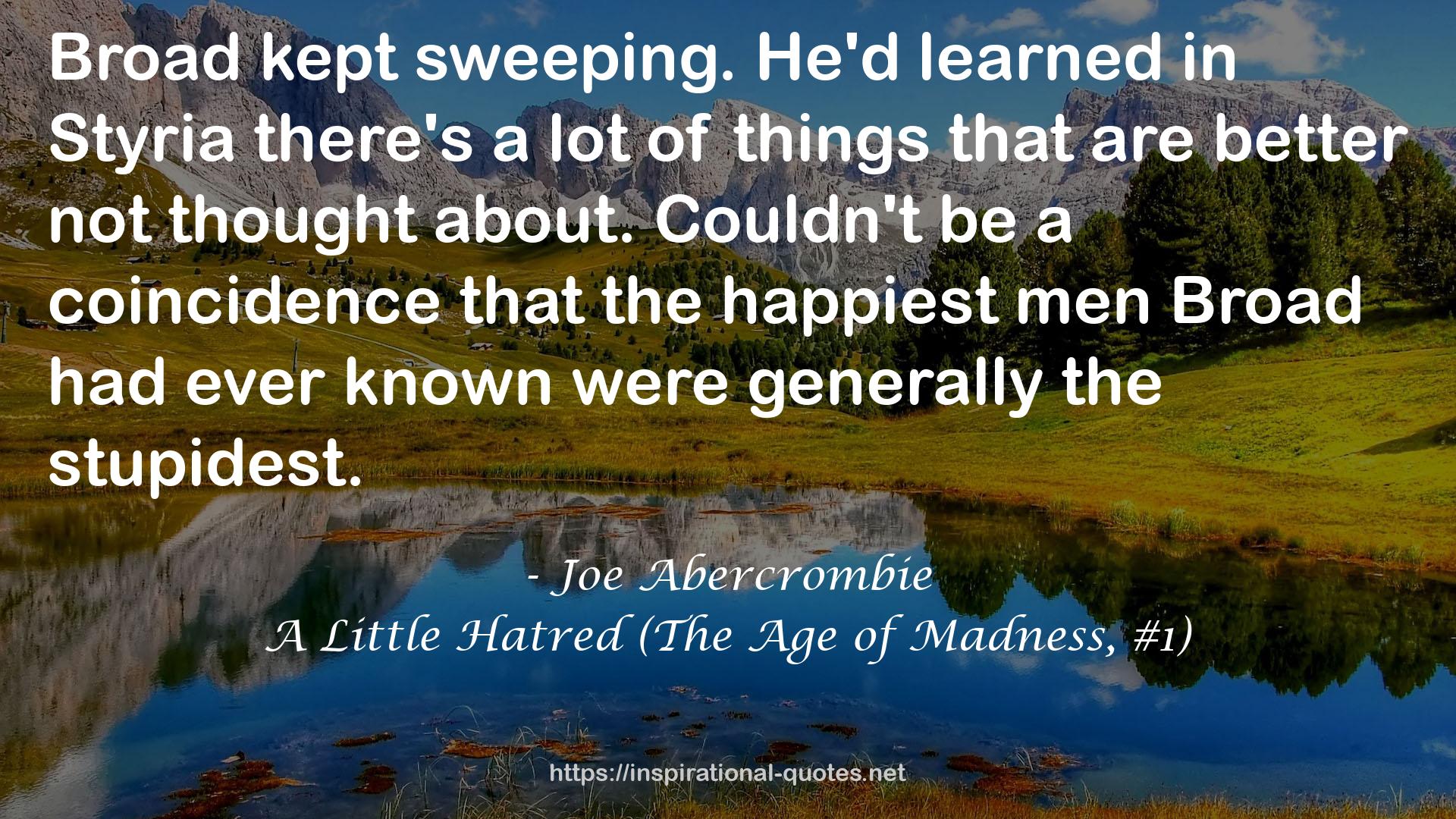 A Little Hatred (The Age of Madness, #1) QUOTES