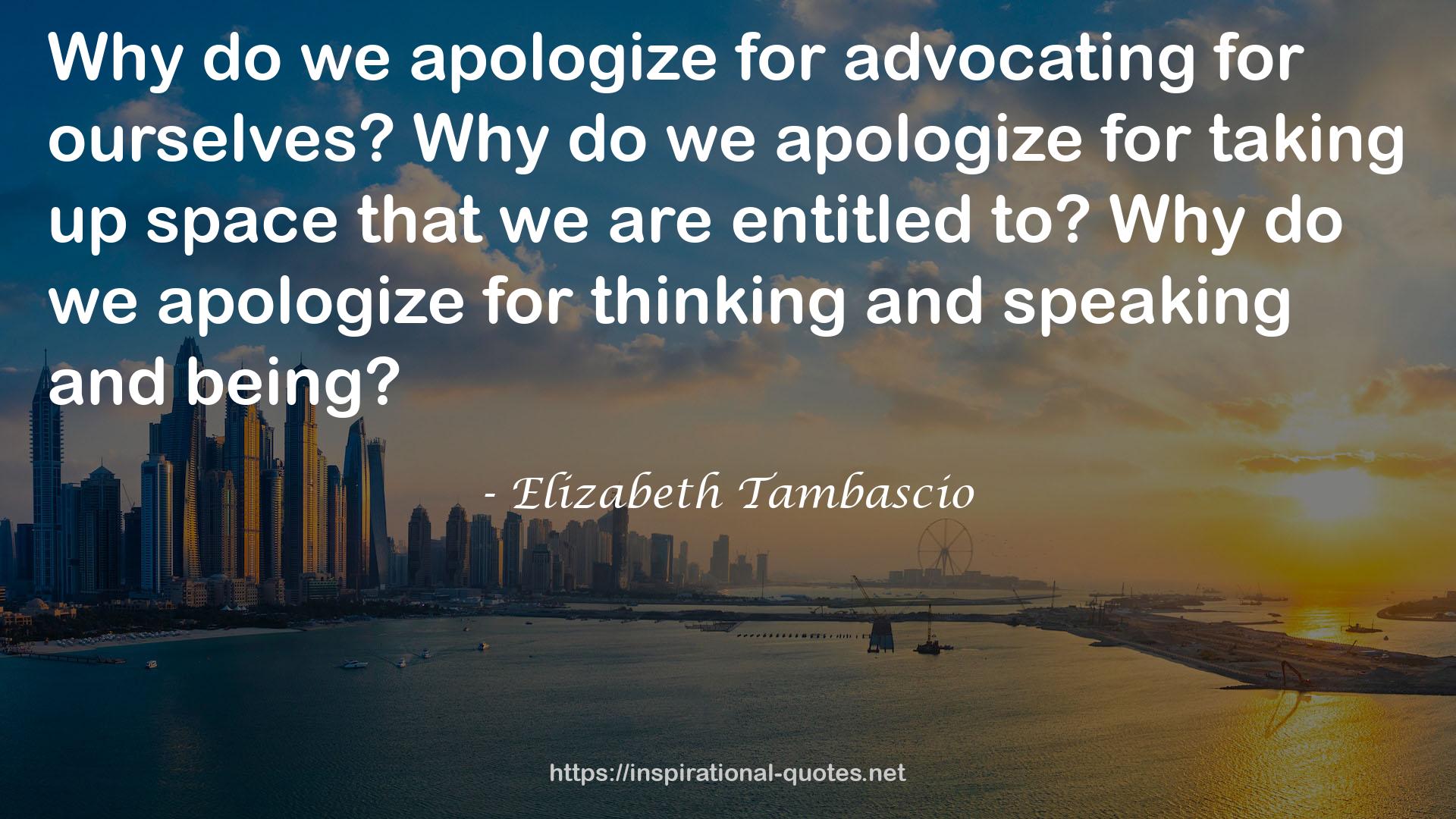 Elizabeth Tambascio QUOTES