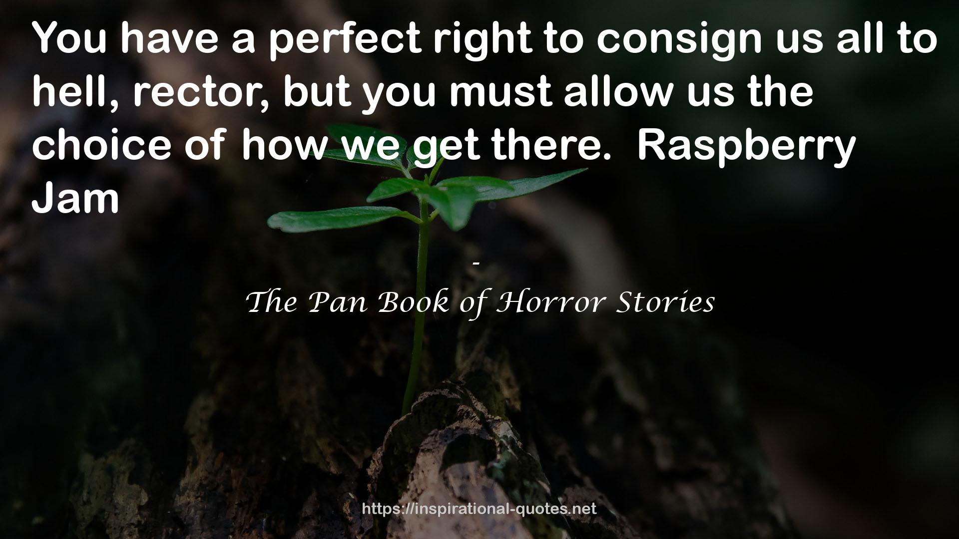 The Pan Book of Horror Stories QUOTES