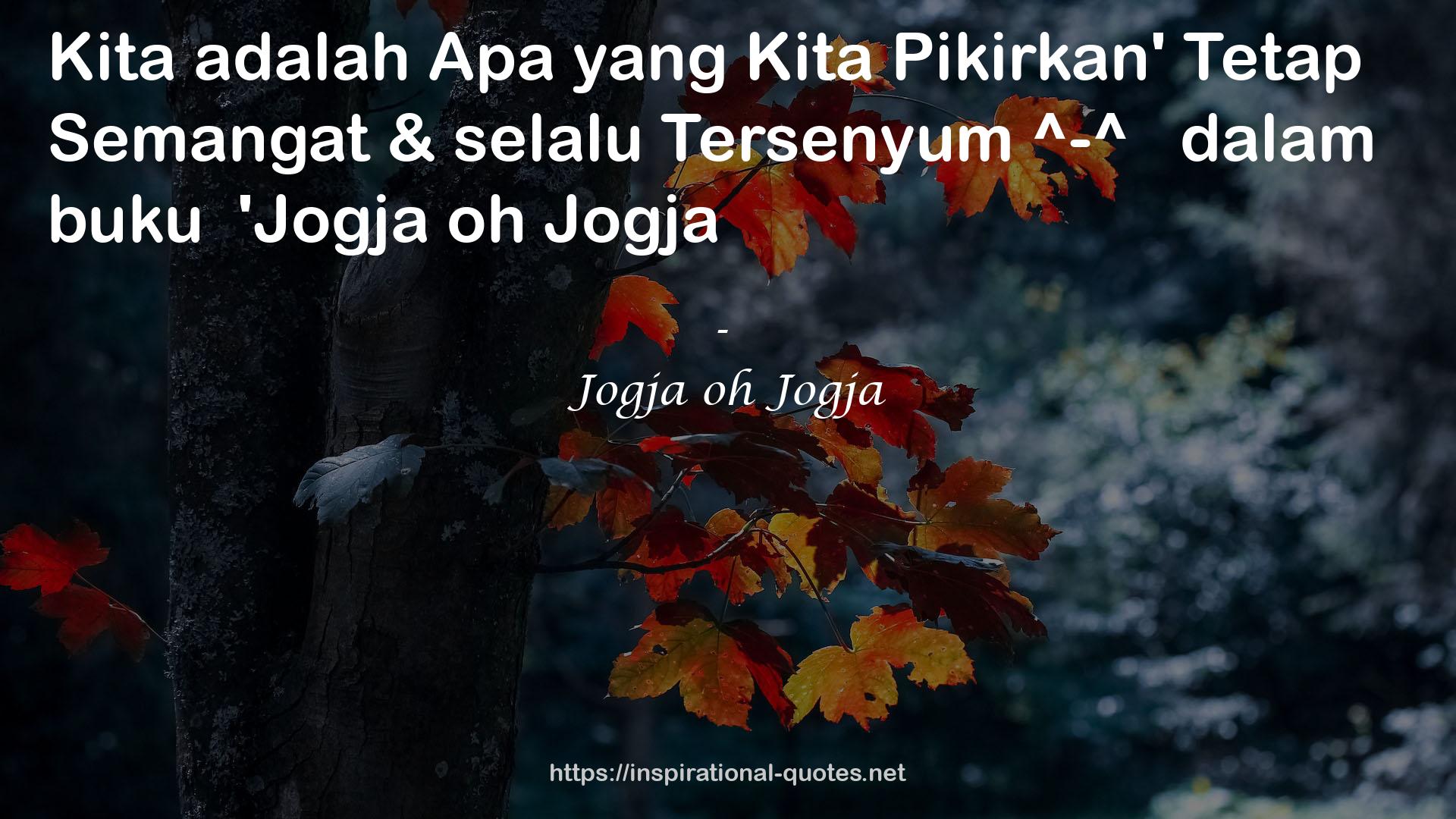 Jogja oh Jogja QUOTES