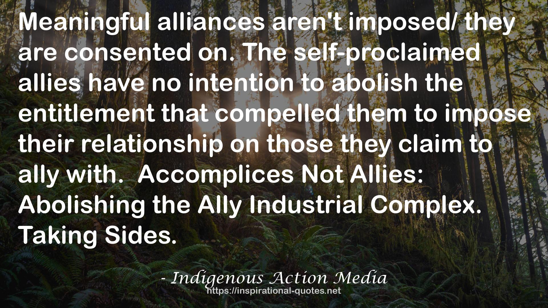 Indigenous Action Media QUOTES