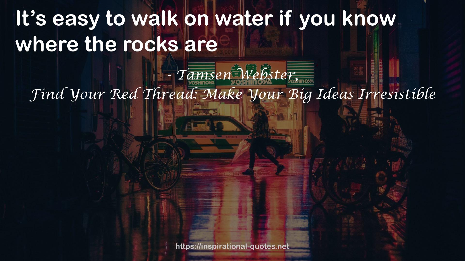 Find Your Red Thread: Make Your Big Ideas Irresistible QUOTES