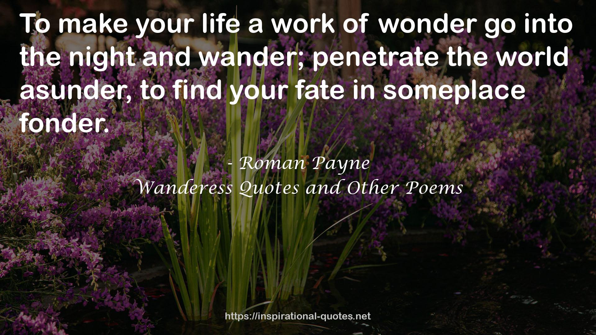 Wanderess Quotes and Other Poems QUOTES