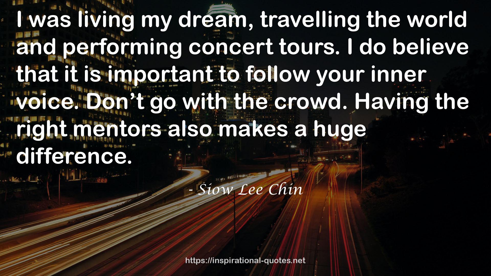 Siow Lee Chin QUOTES