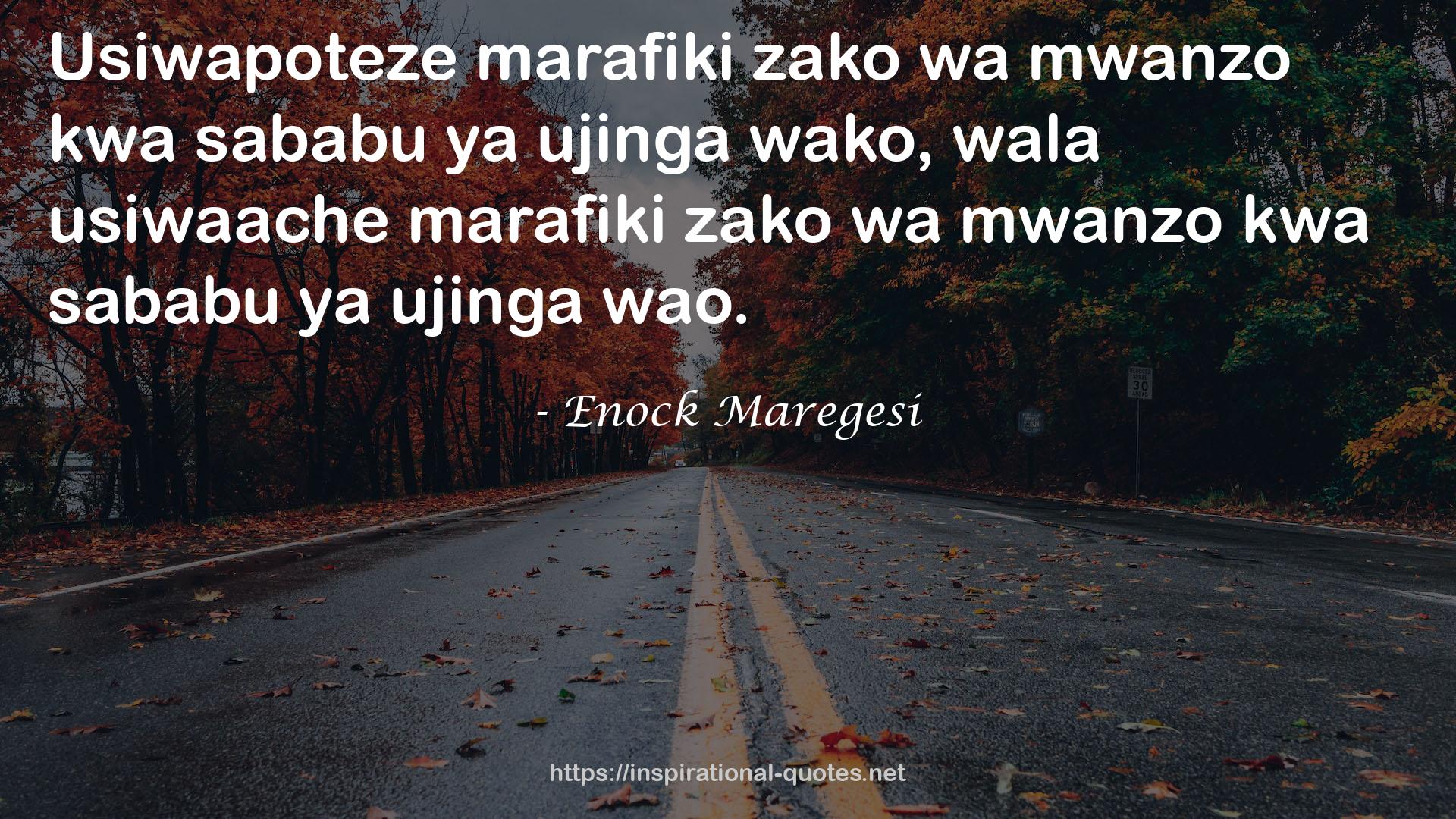 Enock Maregesi QUOTES