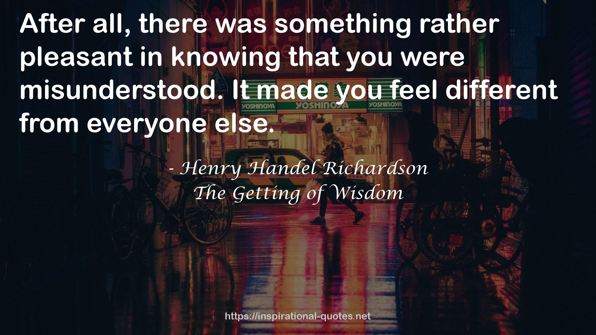 The Getting of Wisdom QUOTES