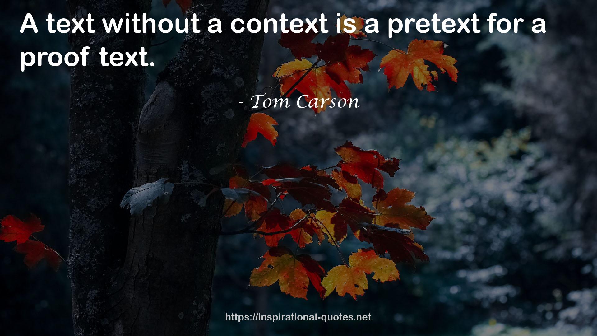 Tom Carson QUOTES