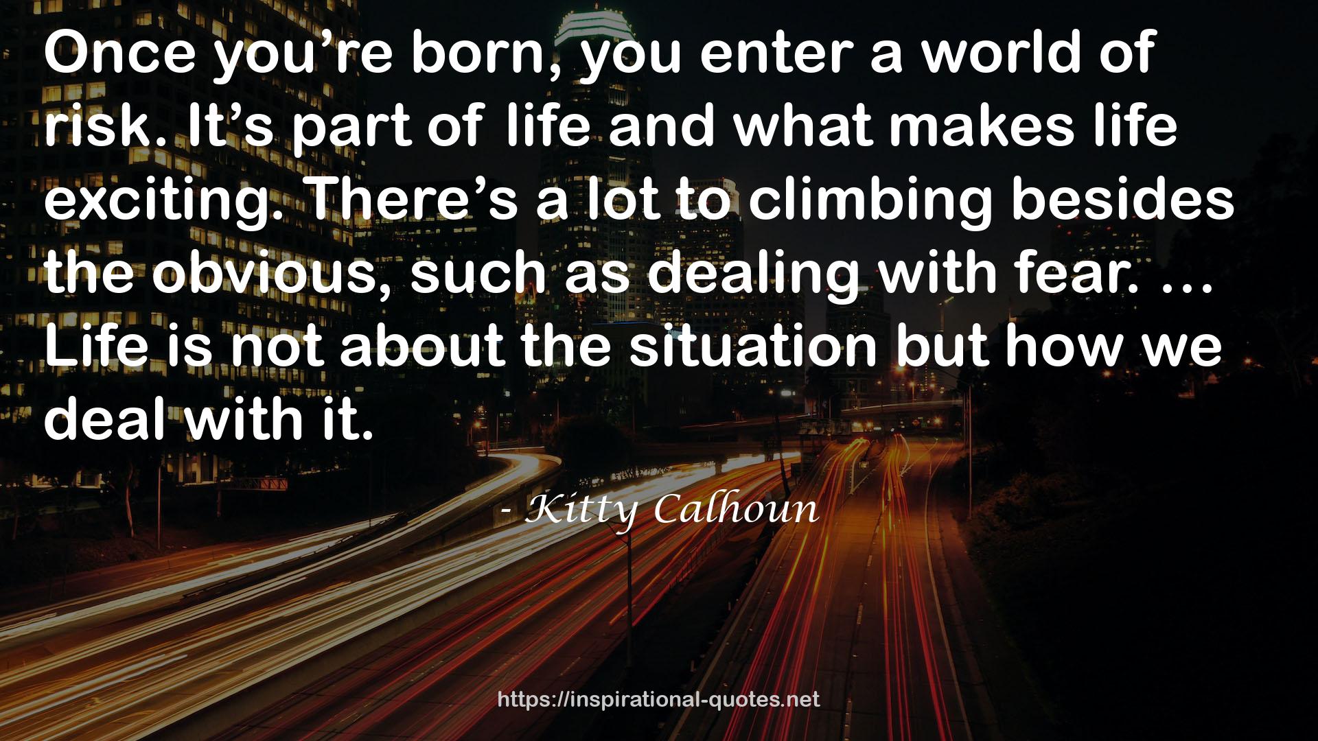 Kitty Calhoun QUOTES