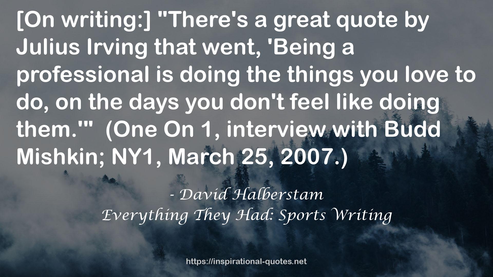 Everything They Had: Sports Writing QUOTES