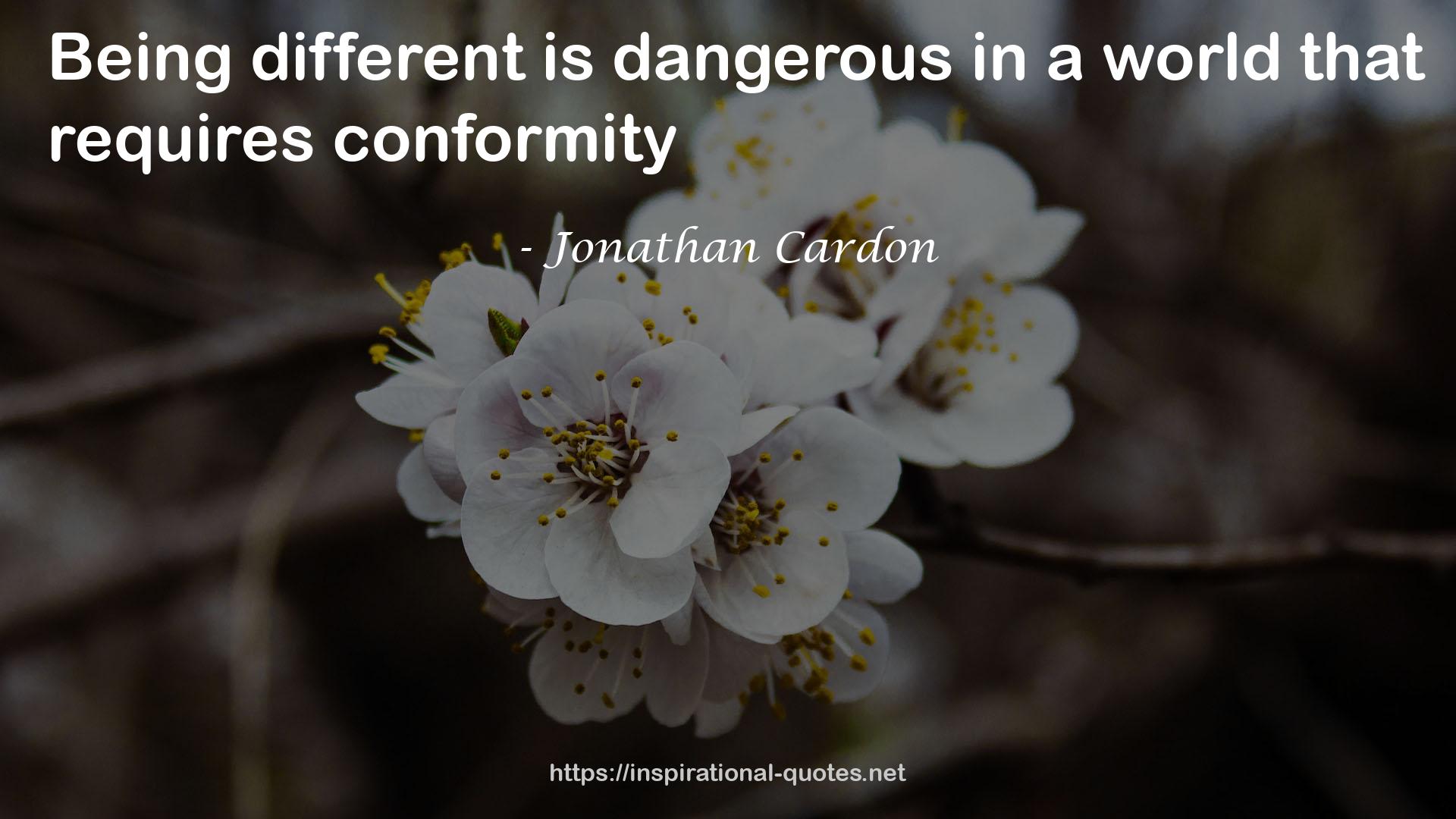 Jonathan Cardon QUOTES