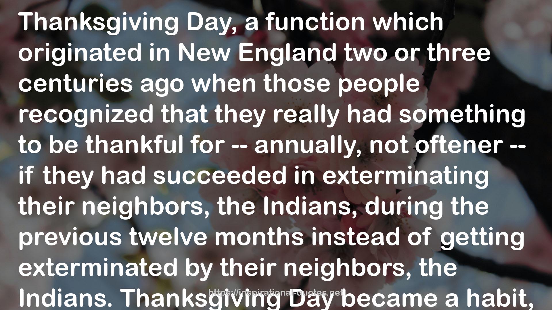 Thanksgiving Day  QUOTES