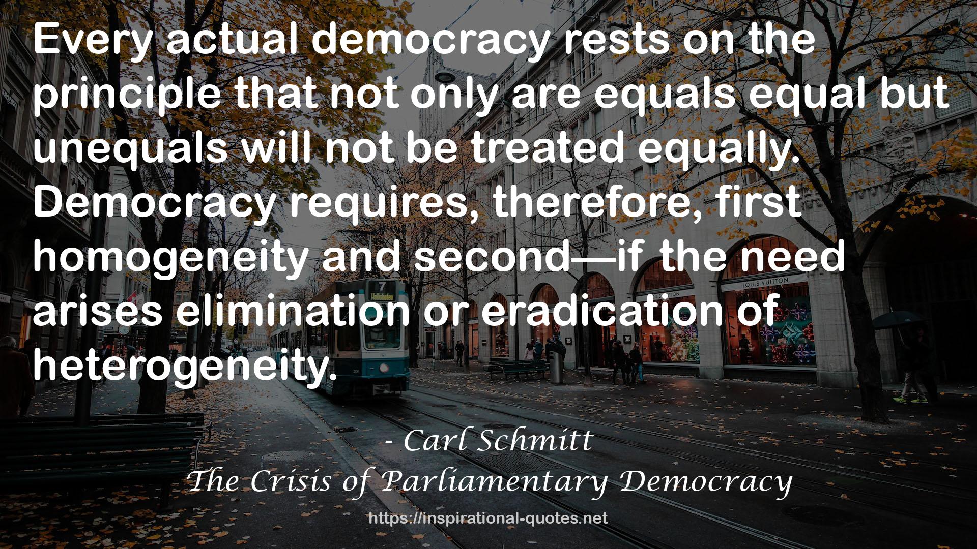 The Crisis of Parliamentary Democracy QUOTES