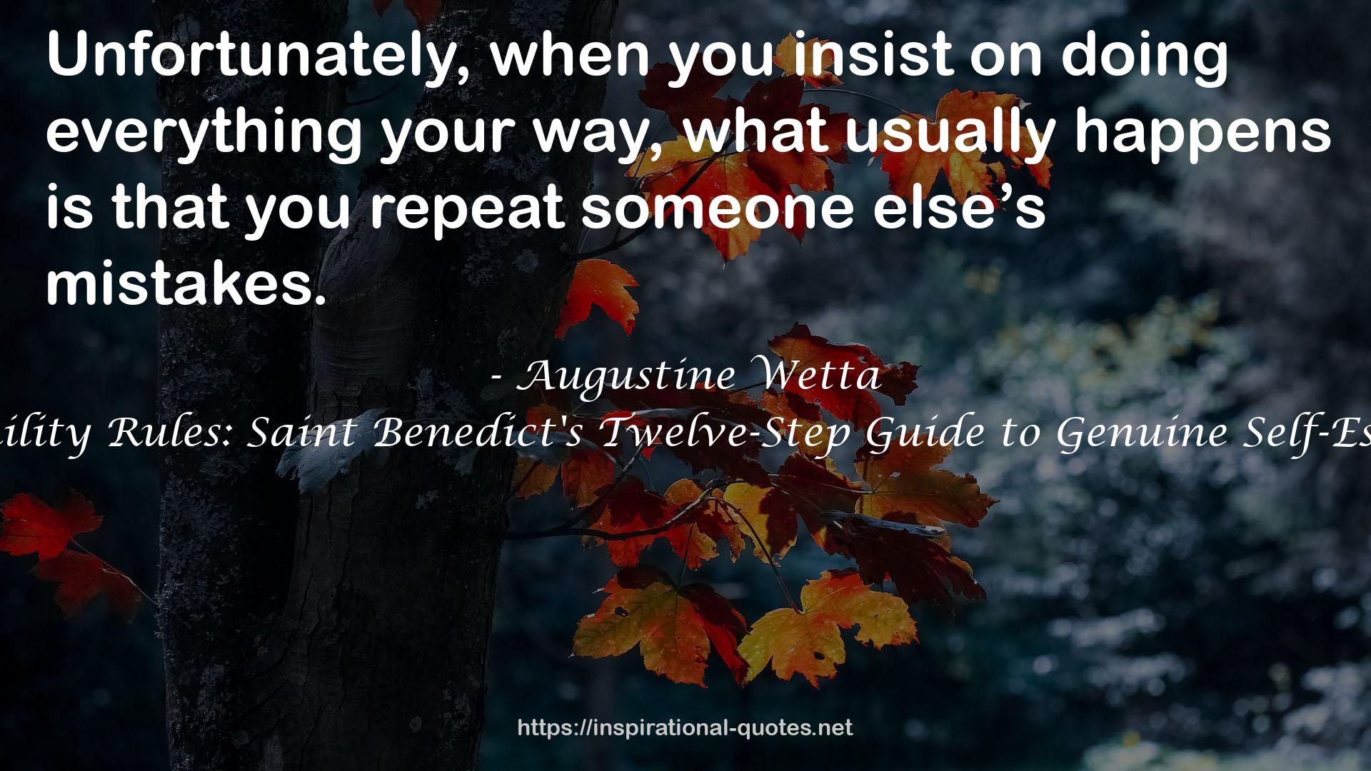 Augustine Wetta QUOTES