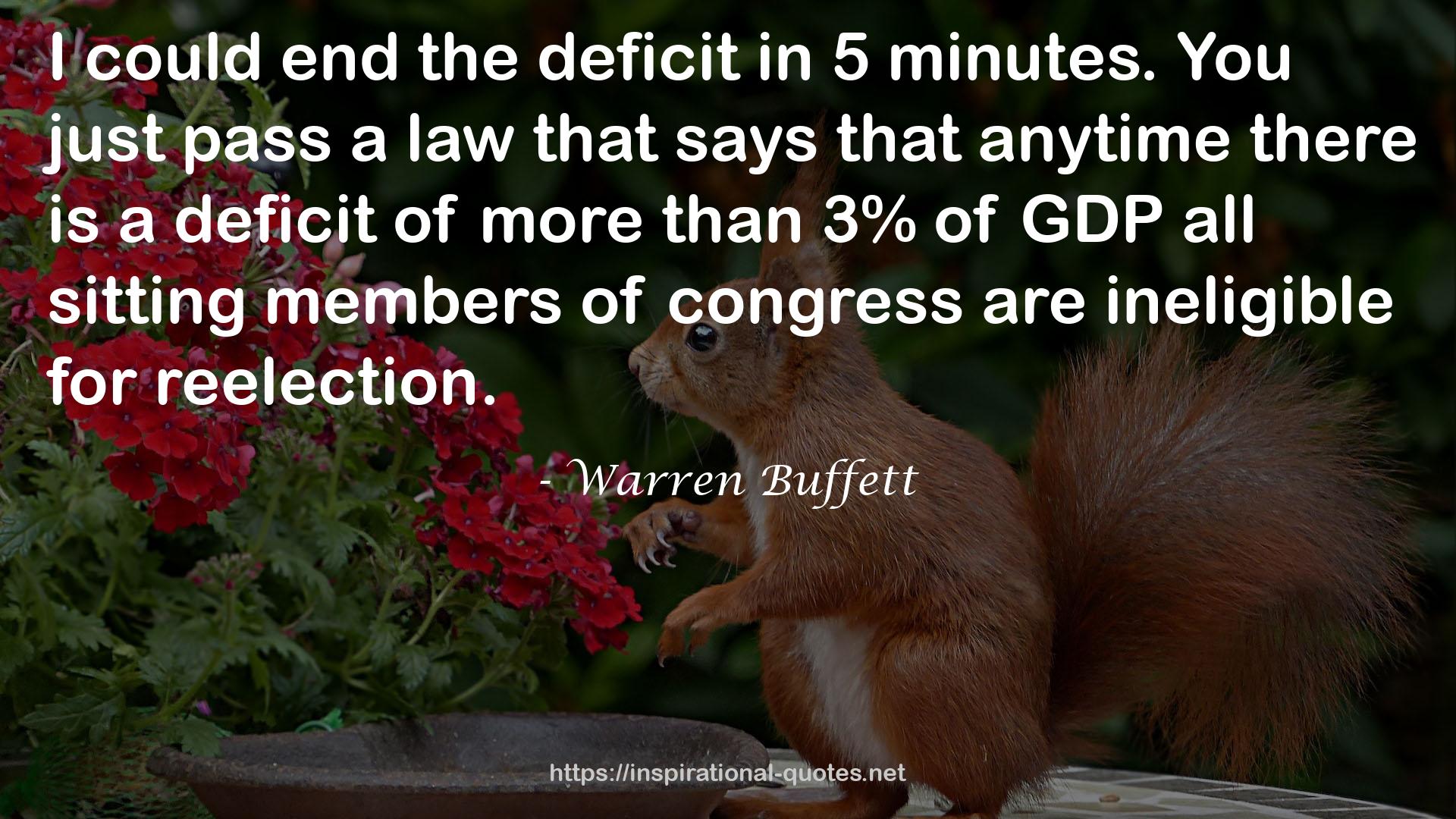 the deficit  QUOTES