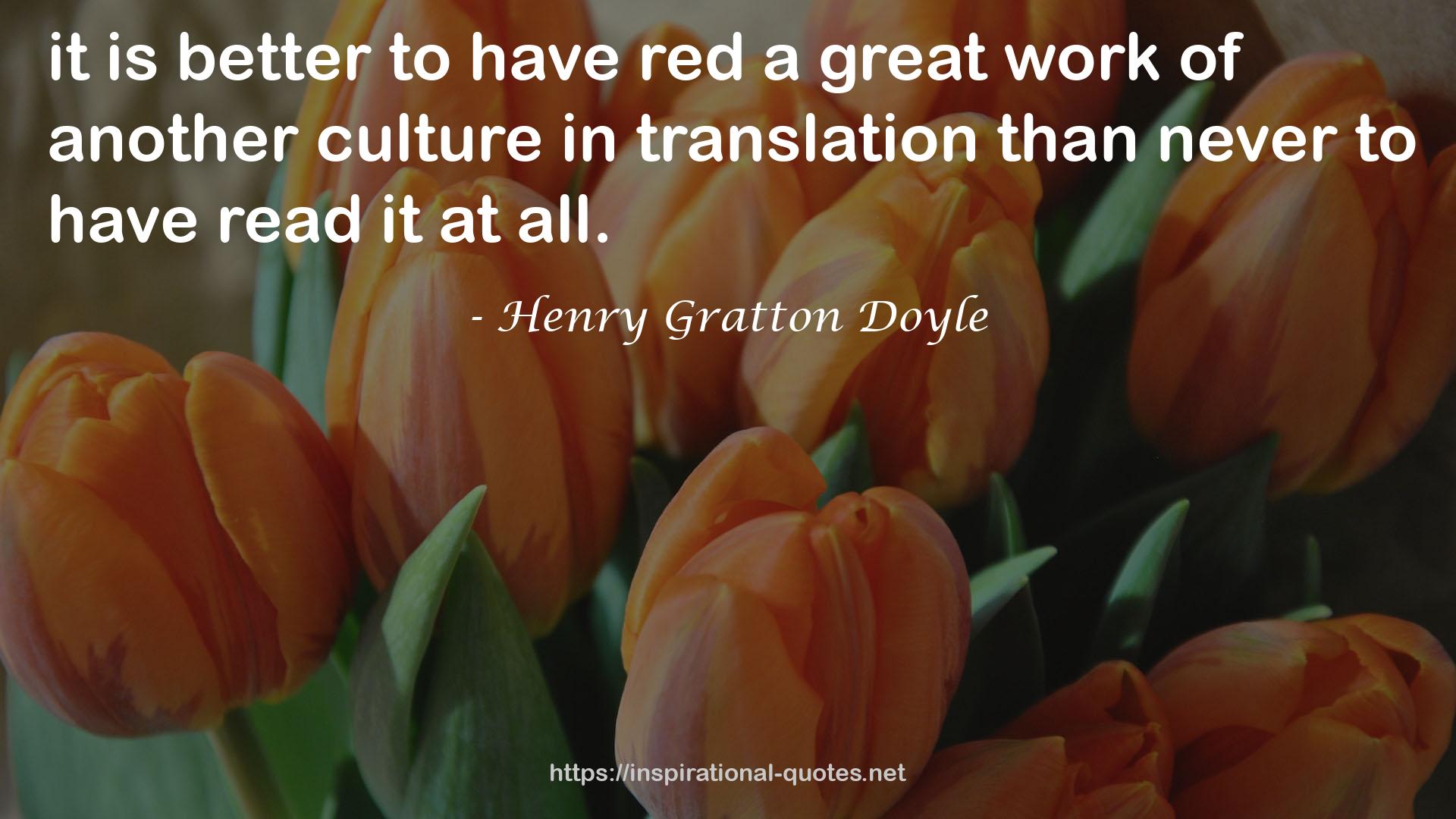 Henry Gratton Doyle QUOTES