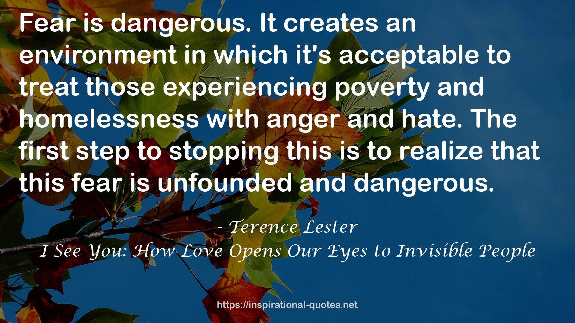 I See You: How Love Opens Our Eyes to Invisible People QUOTES