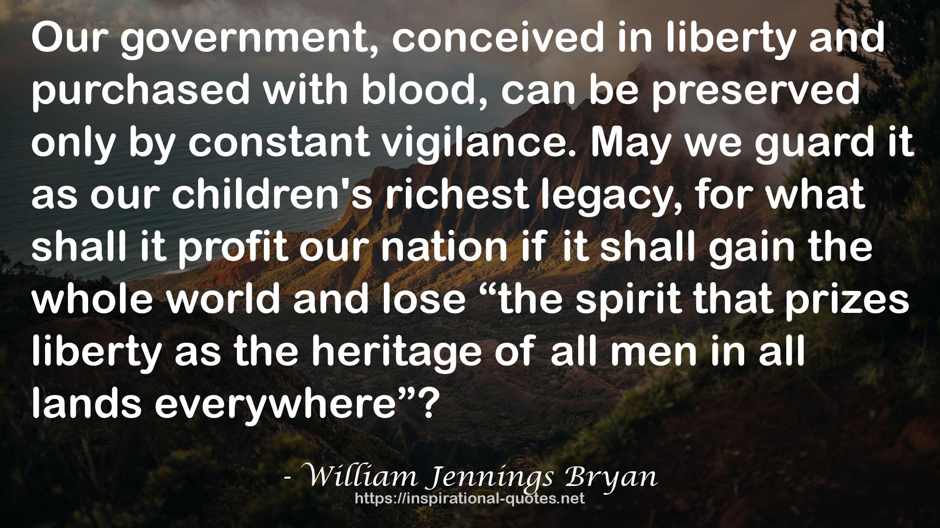 William Jennings Bryan QUOTES