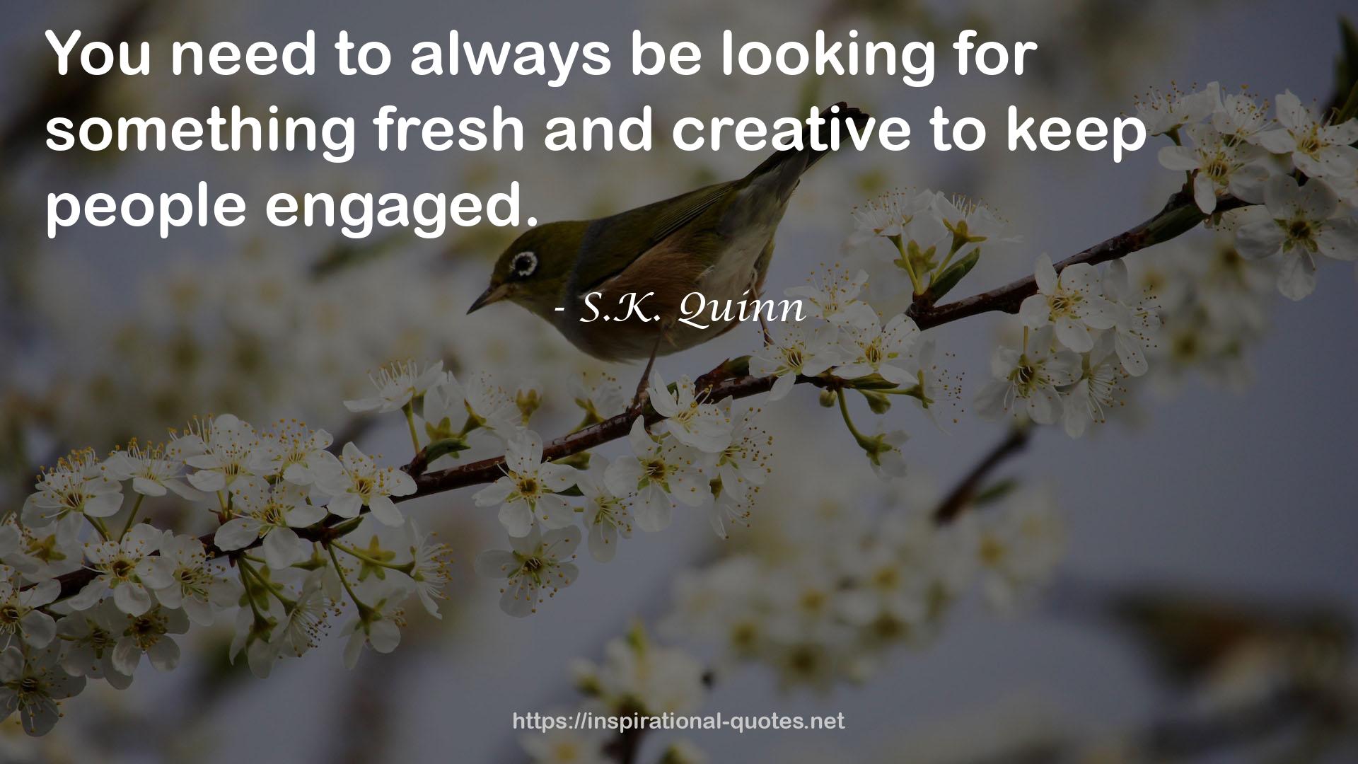 S.K. Quinn QUOTES