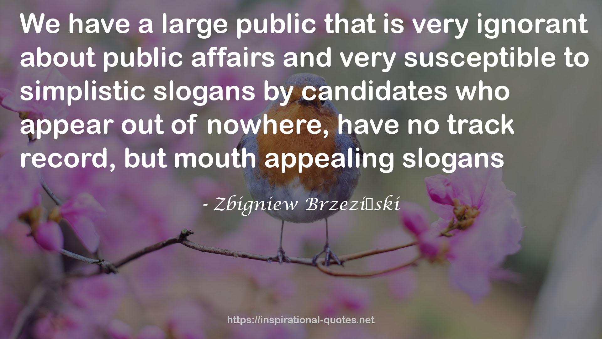 Zbigniew Brzeziński QUOTES