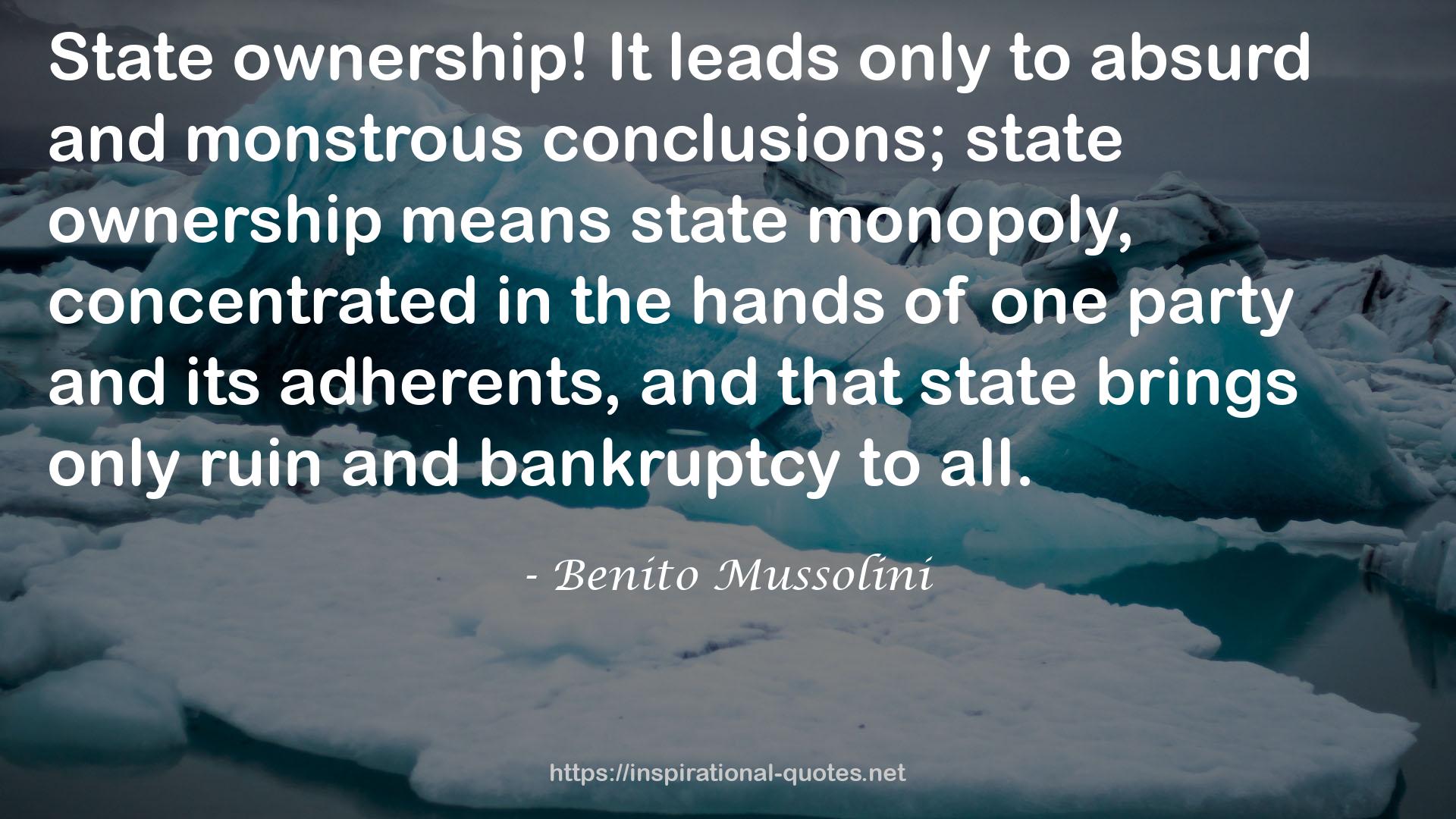 State ownership  QUOTES