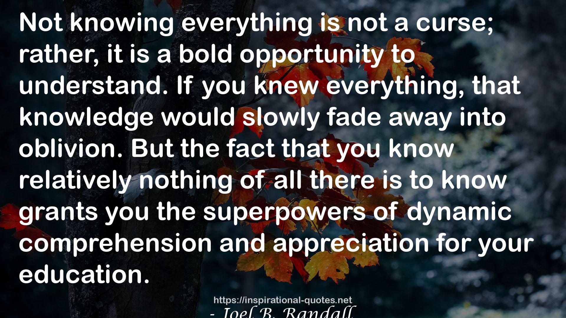 Joel B. Randall QUOTES