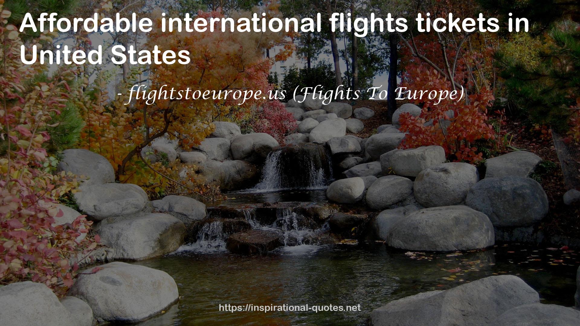 flightstoeurope.us (Flights To Europe) QUOTES