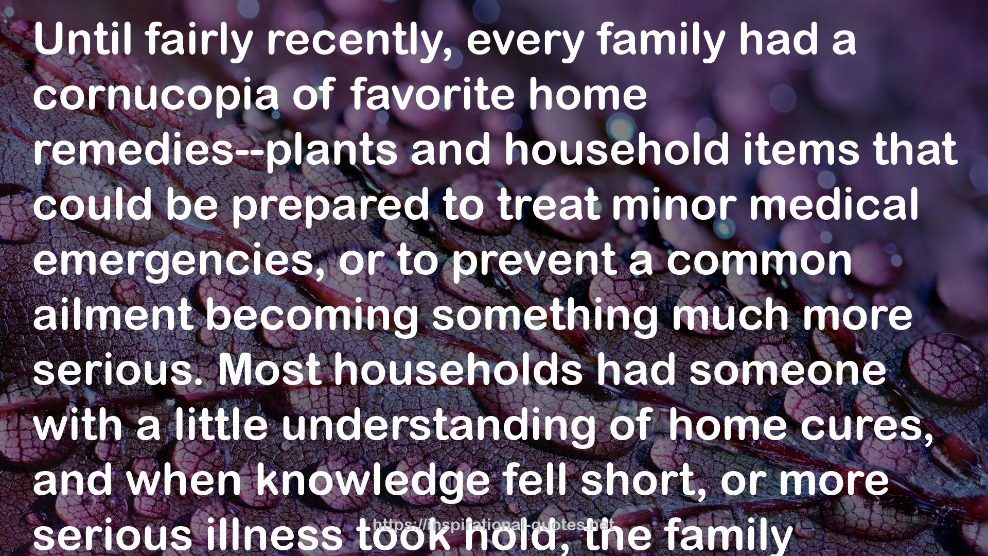 The Complete Family Guide to Natural Home Remedies: Safe and Effective Treatments for Common Ailments QUOTES