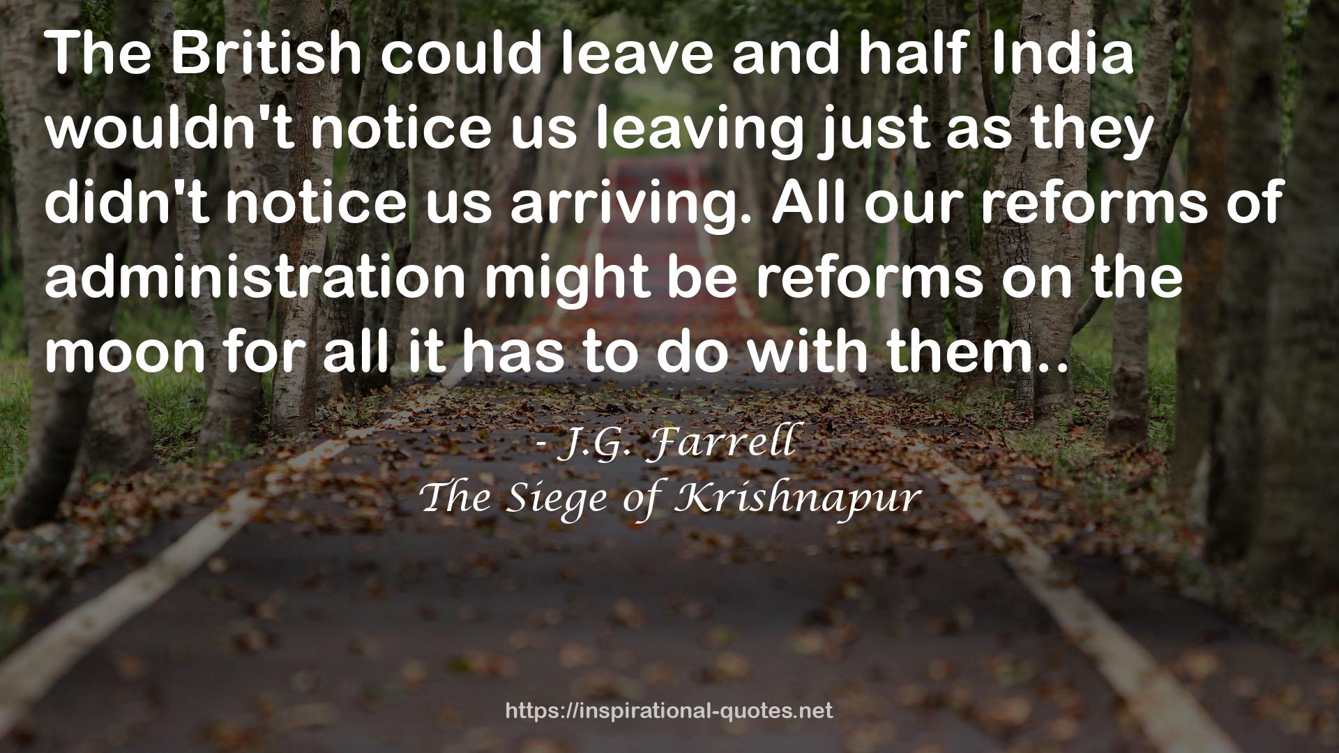 The Siege of Krishnapur QUOTES