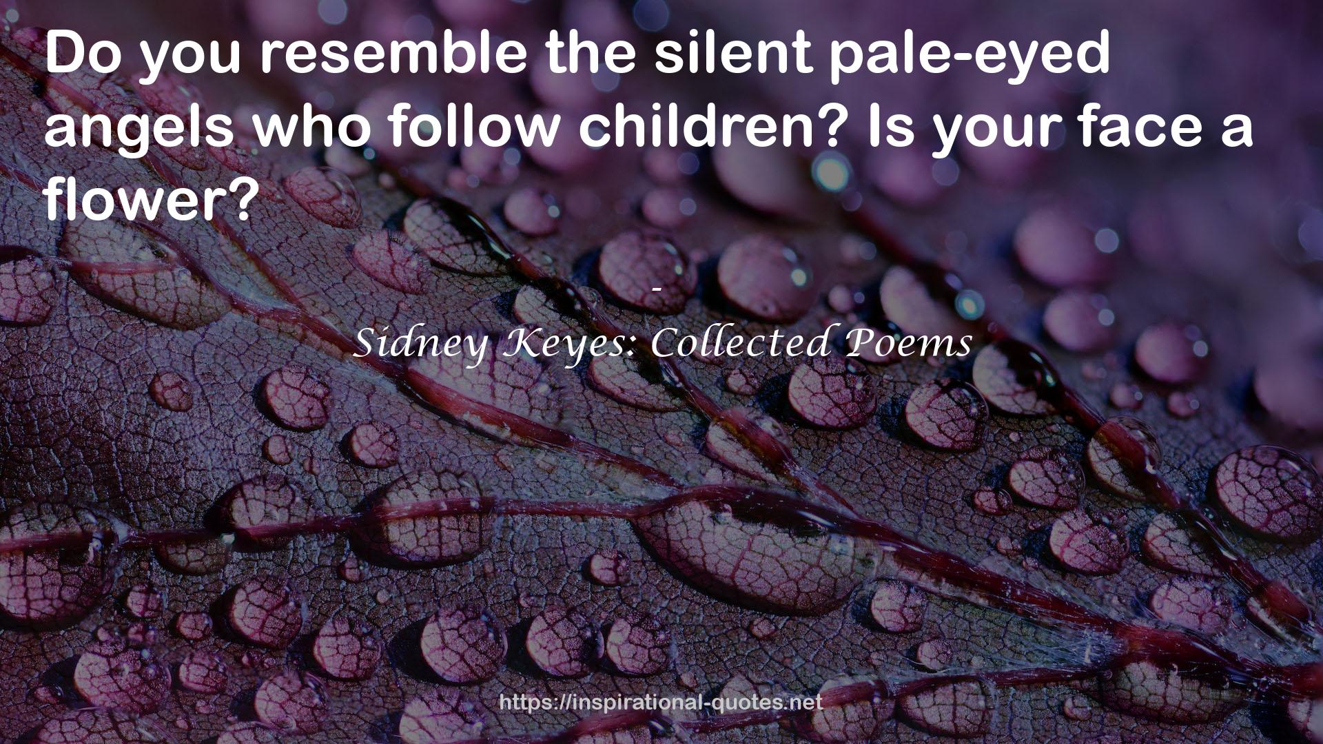 Sidney Keyes: Collected Poems QUOTES