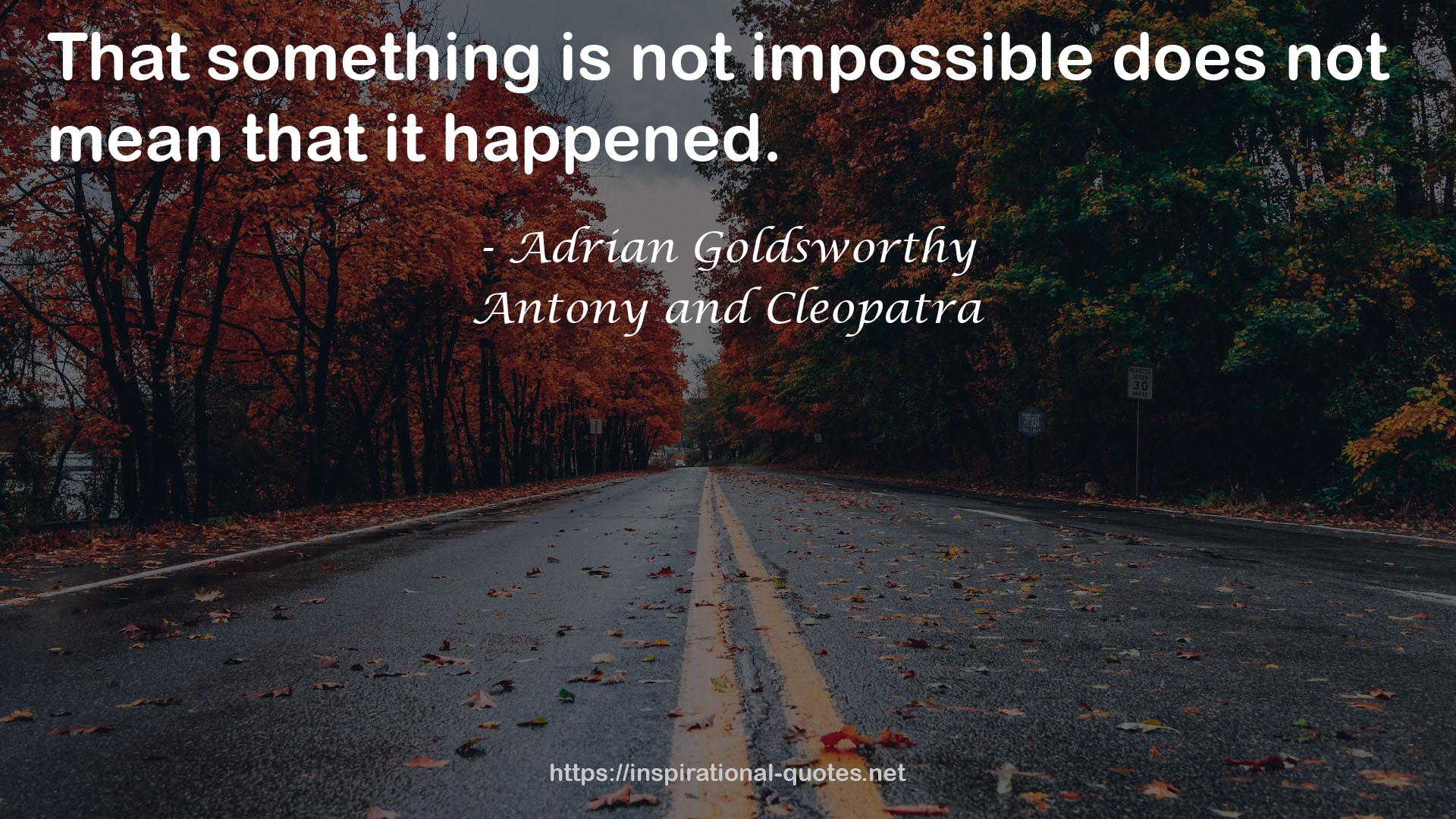 Antony and Cleopatra QUOTES