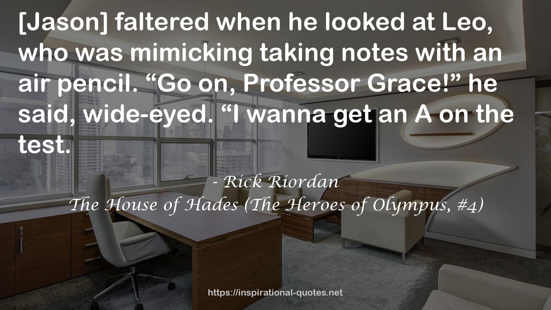 The House of Hades (The Heroes of Olympus, #4) QUOTES