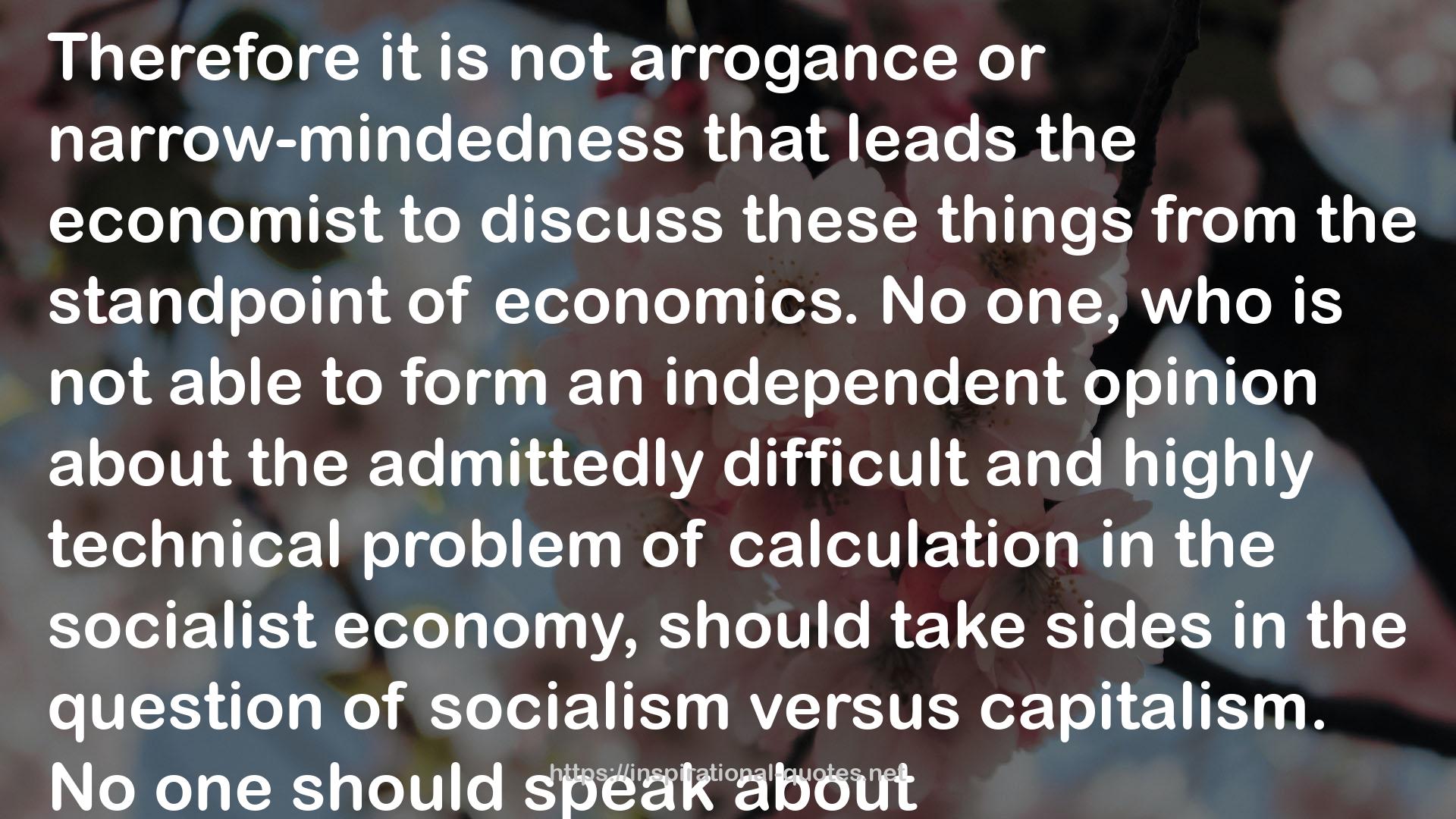 the economic consequences  QUOTES
