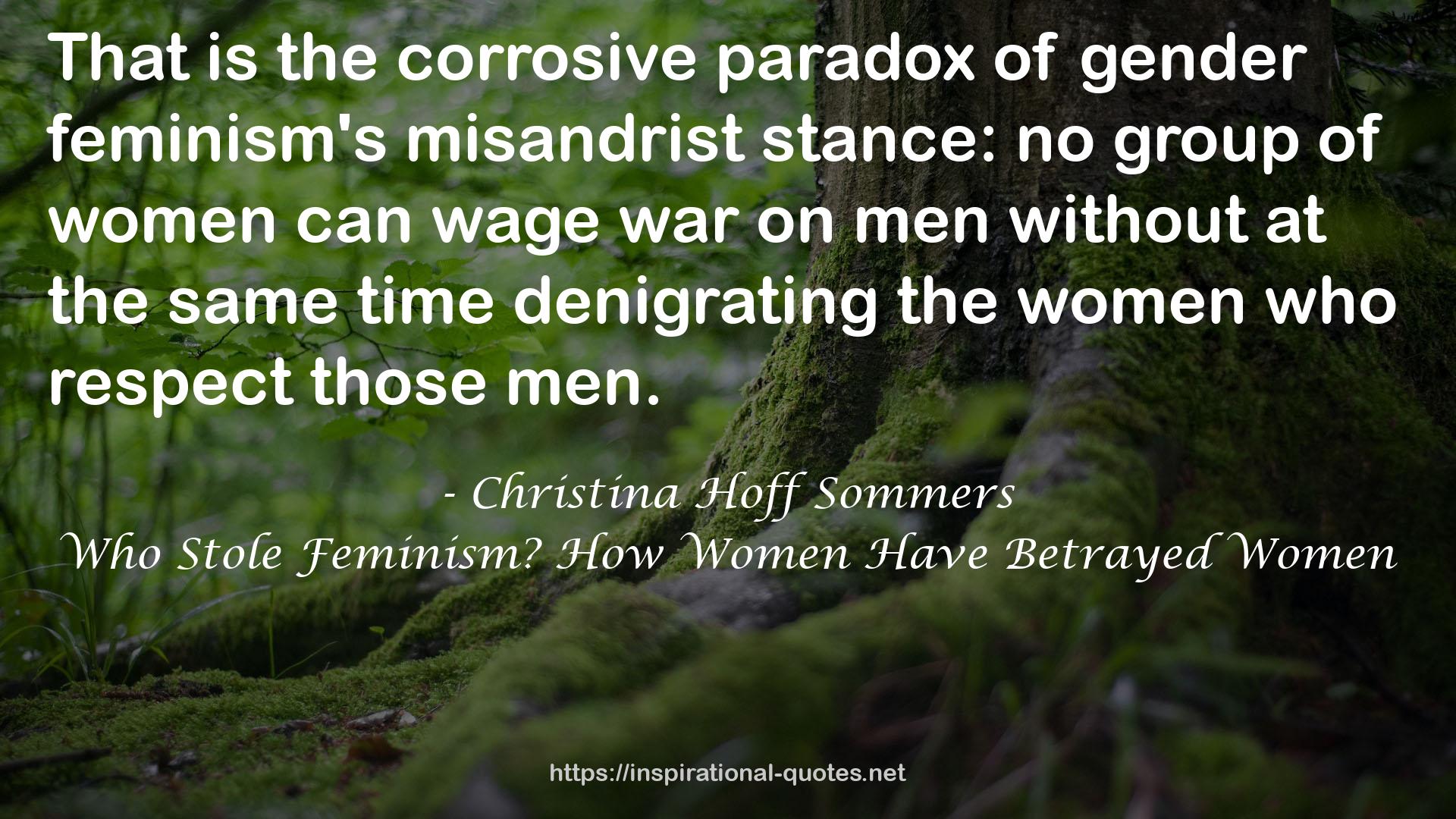 Christina Hoff Sommers QUOTES