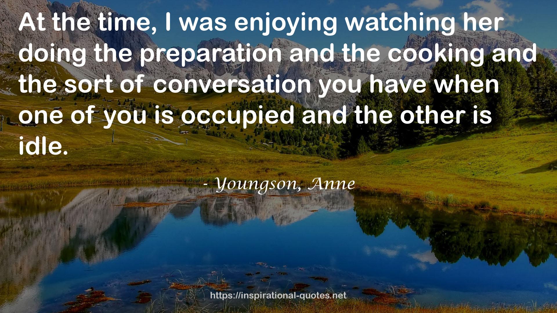 Youngson, Anne QUOTES