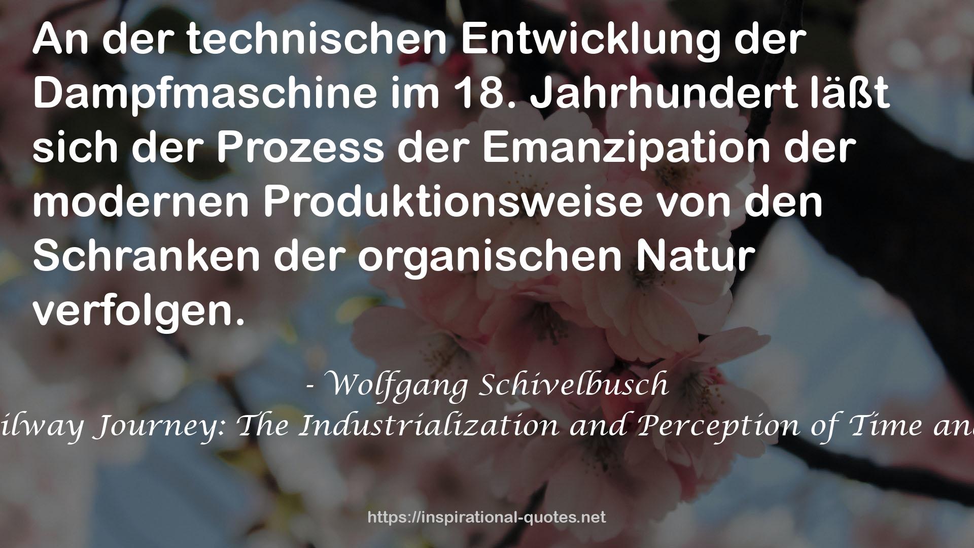 Wolfgang Schivelbusch QUOTES