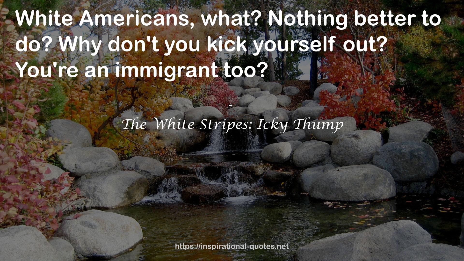 The White Stripes: Icky Thump QUOTES