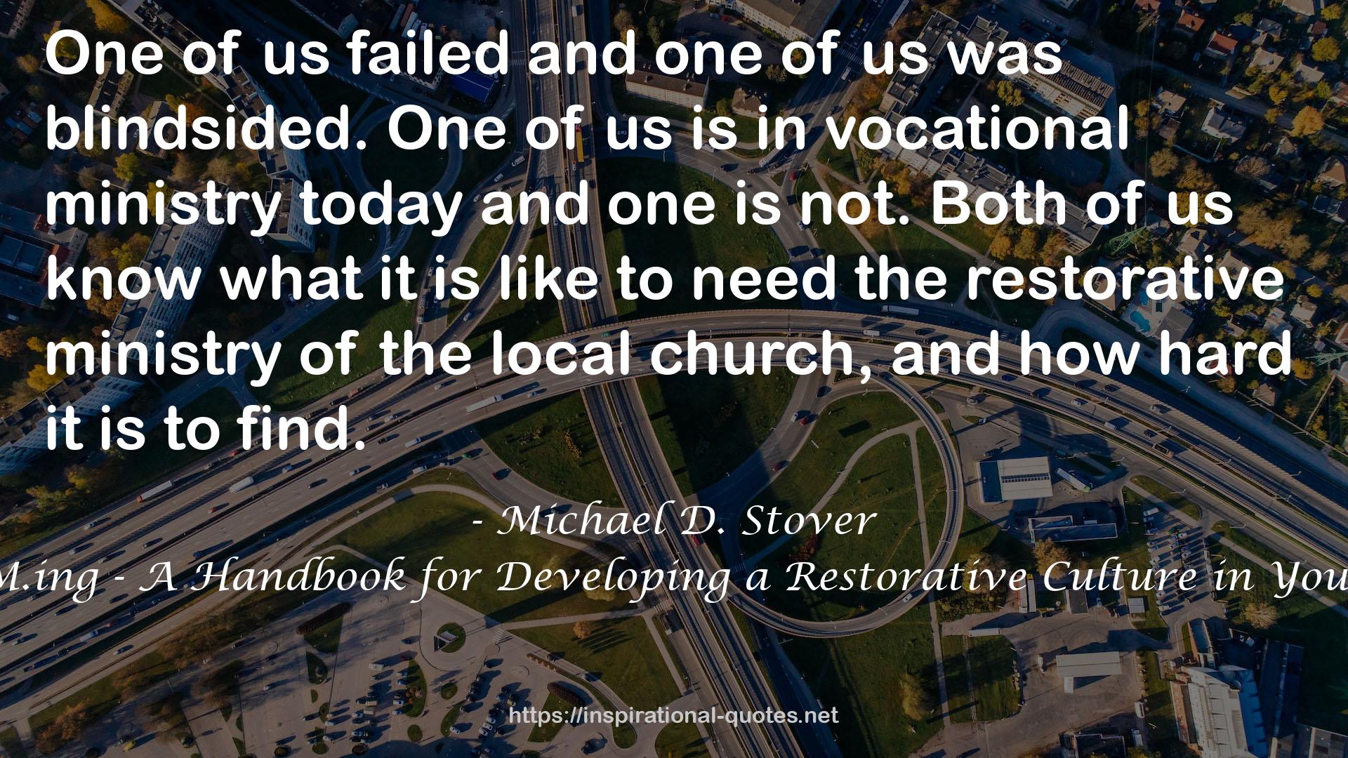 Michael D. Stover QUOTES