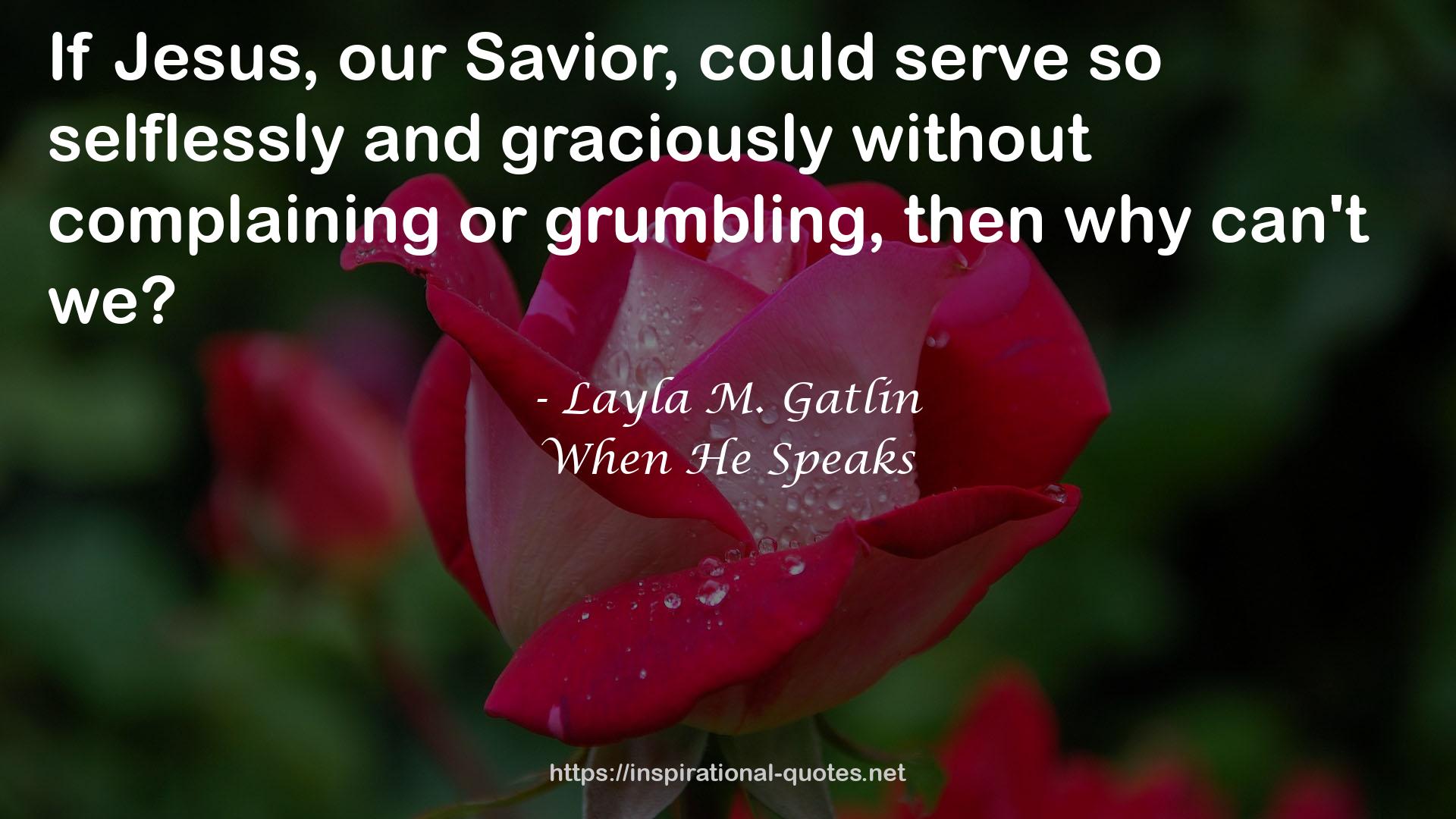 Layla M. Gatlin QUOTES