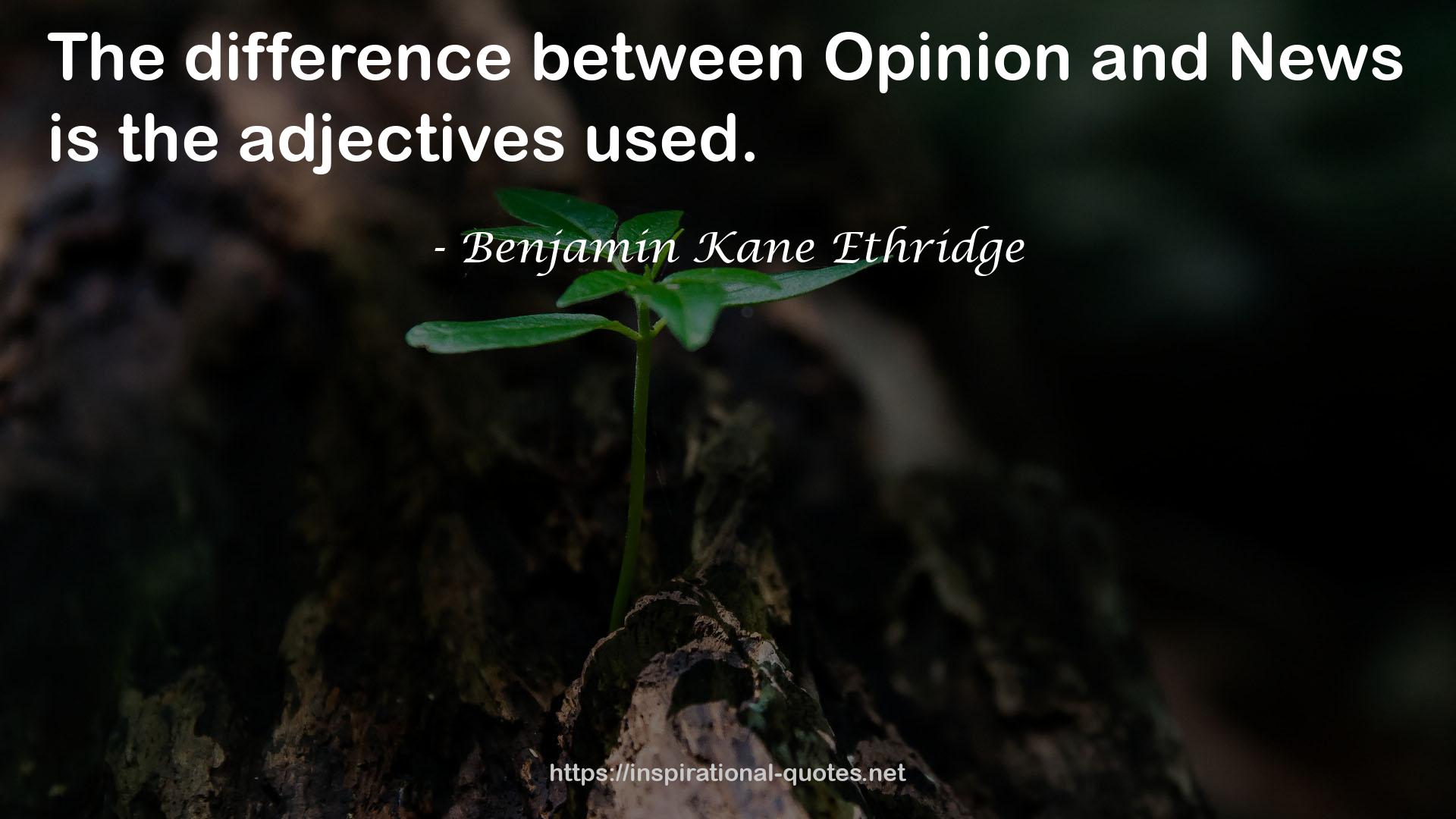 Benjamin Kane Ethridge QUOTES