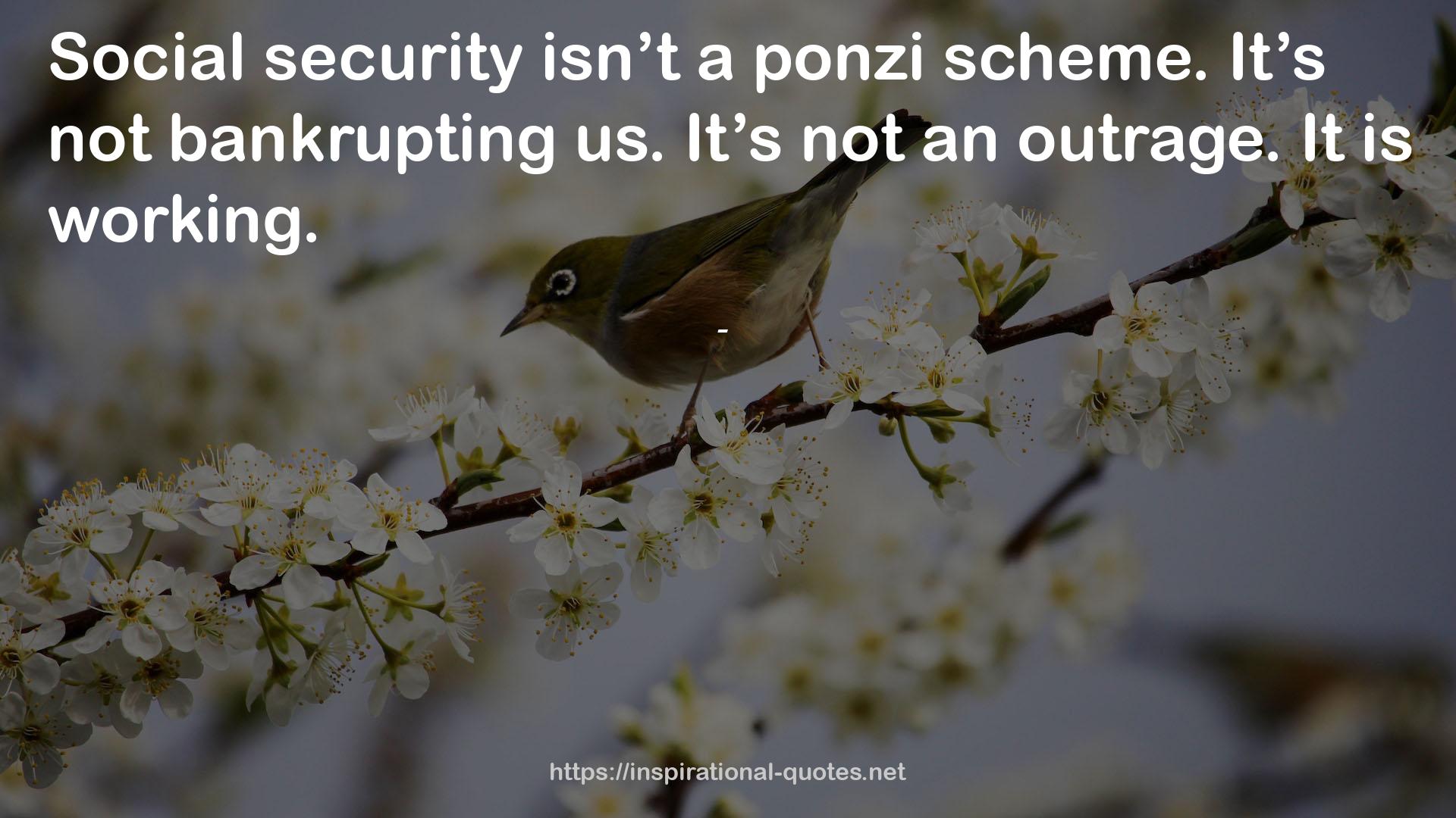 ponzi  QUOTES